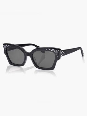SOJOS x Oceanus Melody Black Sunglasses